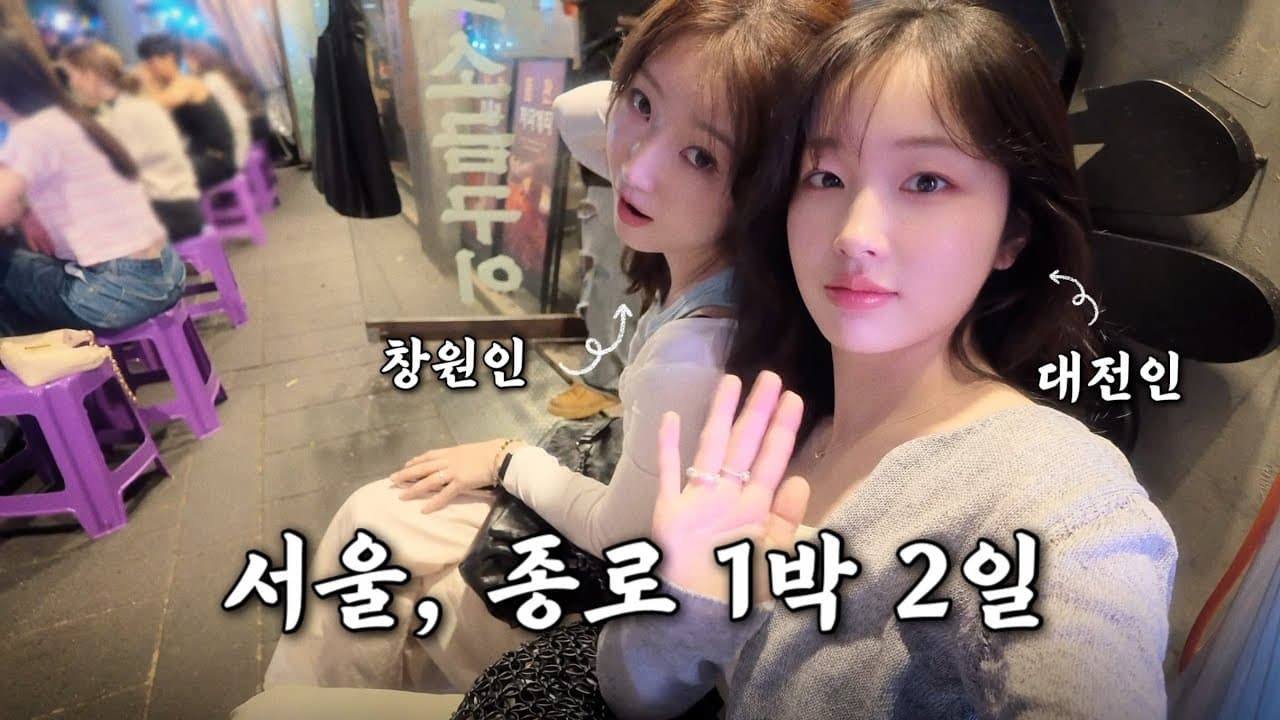 지방러들의 서울 종로 1박2일 여행 🇰🇷 서촌, 청계천 야외도서관, 종로3가 야장, 우래옥, 광장시장, 을지로 카페