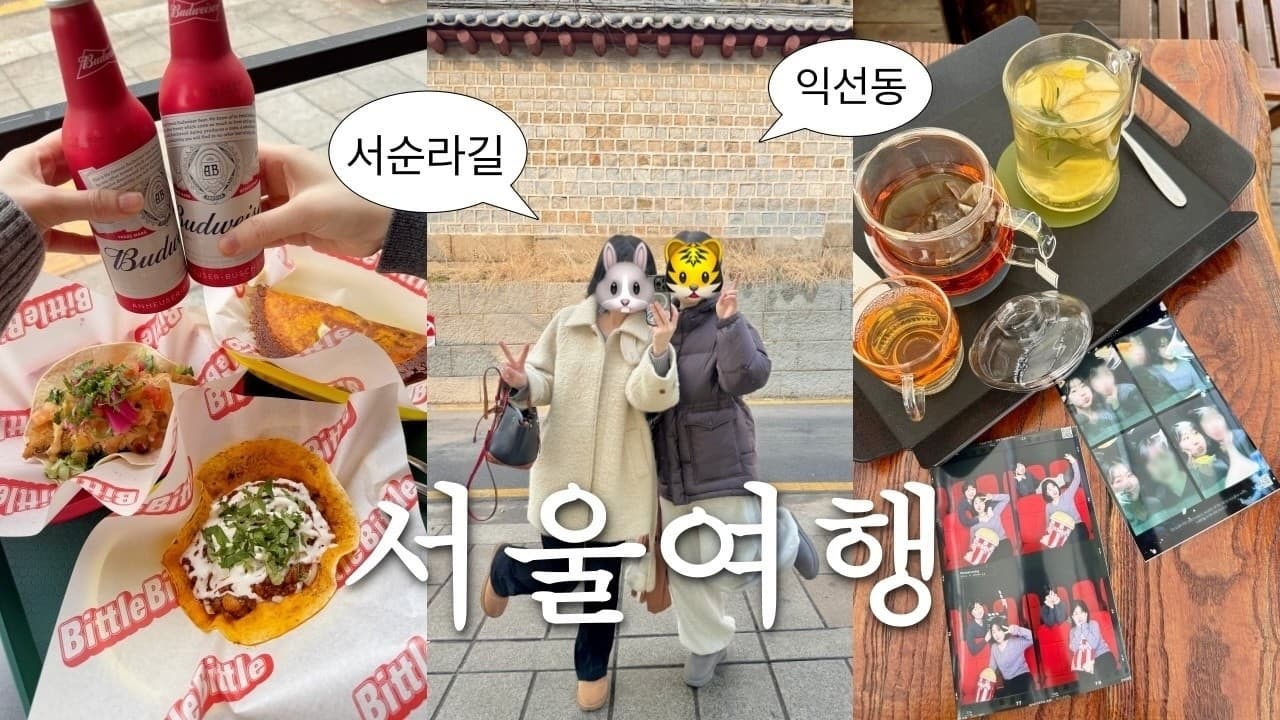 Vlog. 서울여행 브이로그🇻🇳 익선동, 서순라길 꿀잼 하루 코스☃️ 맛집, 카페, 가볼만한 곳!💗